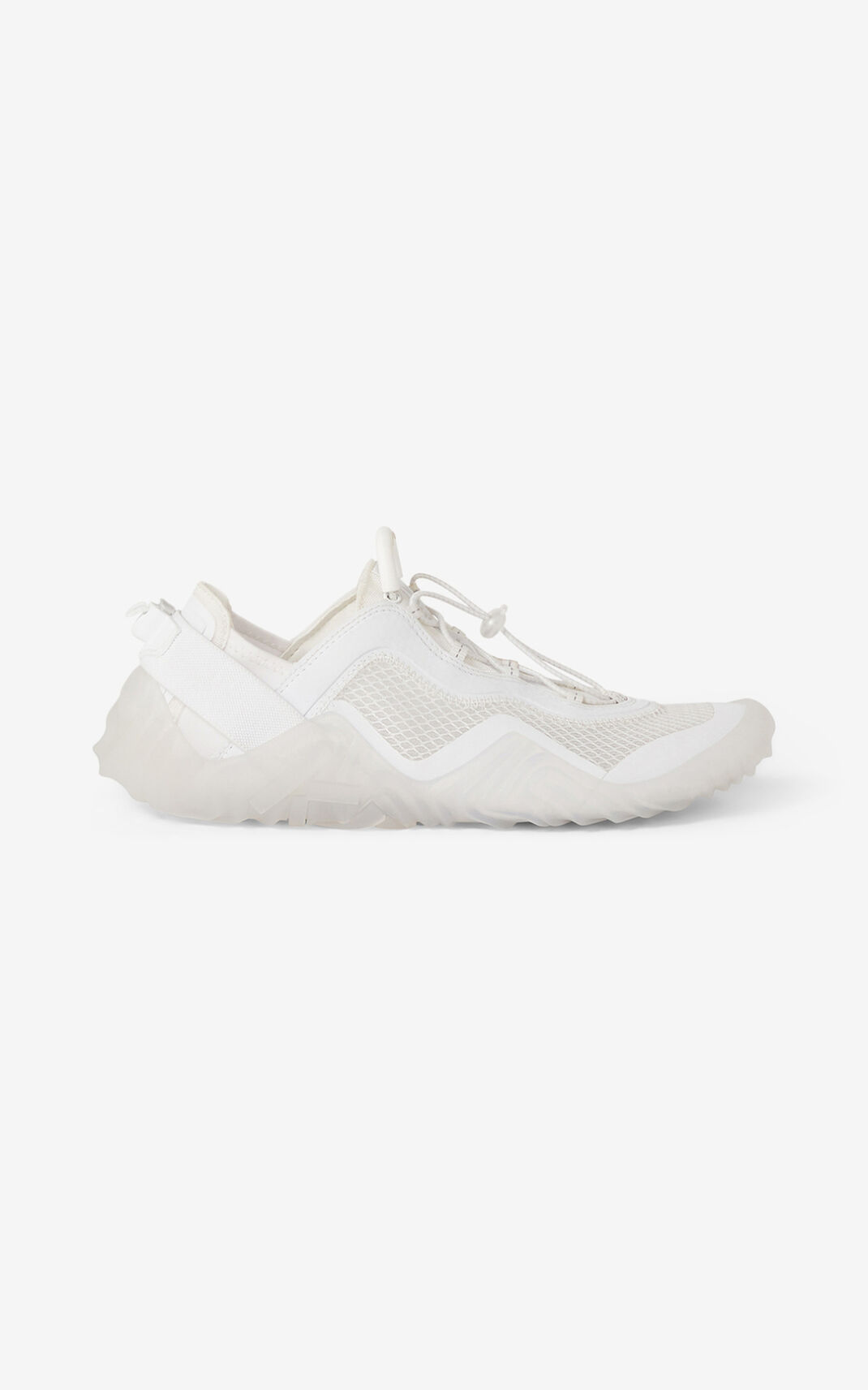 Kenzo Sport Wave mesh Sneakers White For Womens 0183VFUGN